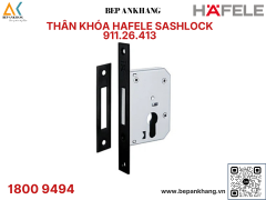 Thân khóa cửa trượt Hafele màu đen - 911.26.413